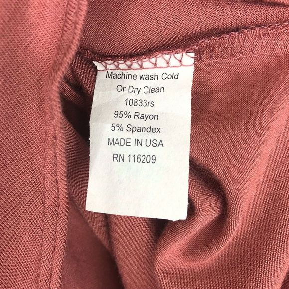 Velvet Torch Bodysuit Medium Mockneck Mauve - Picture 8 of 8